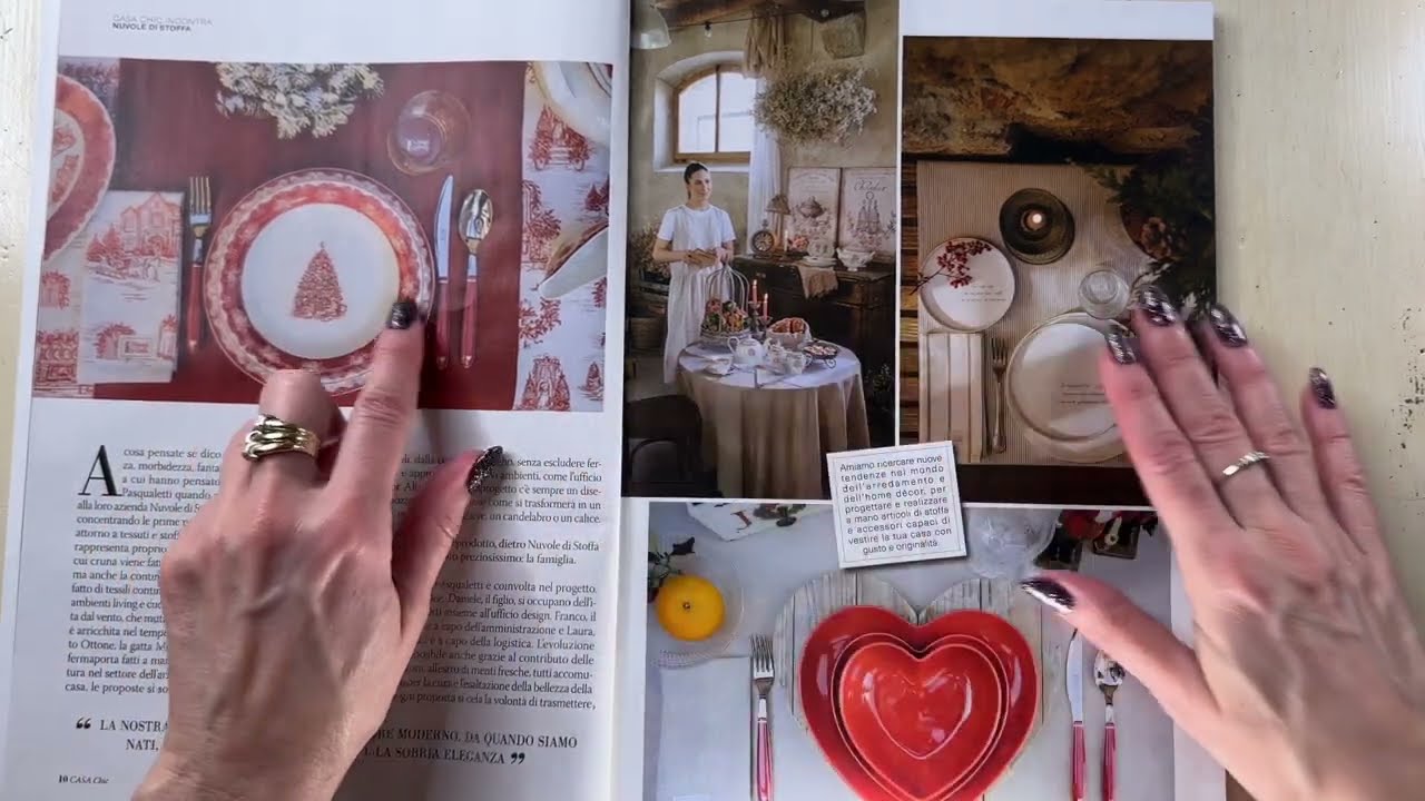 ASMR semplice Sfoglio Rivista Casa Chic
