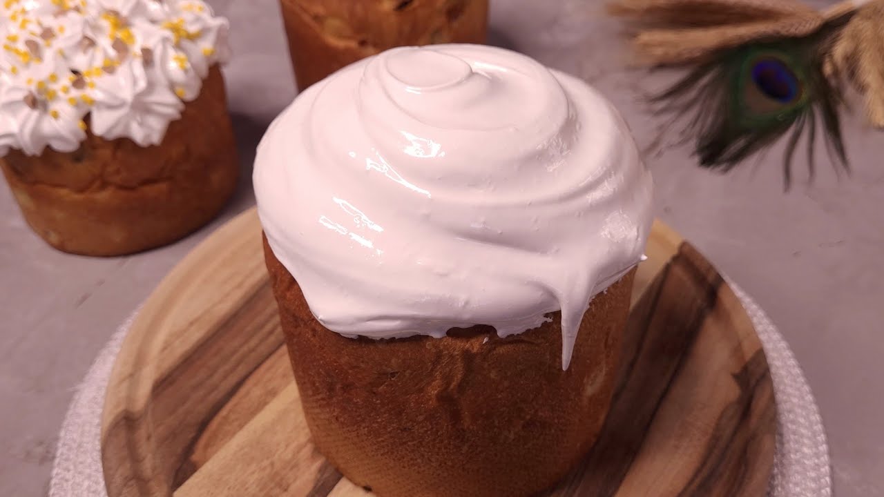 Швейцарская МЕРЕНГА - Самая вкусная ГЛАЗУРЬ для КУЛИЧЕЙ! Рецепт заварного белкового крема