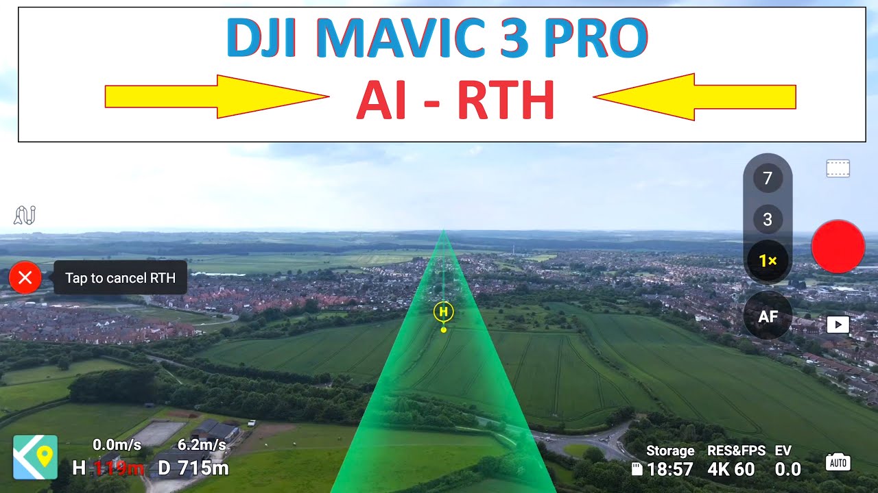 DJI Mavic 3 Pro - Artificial Intelligent accuracy return to home test (RTH)