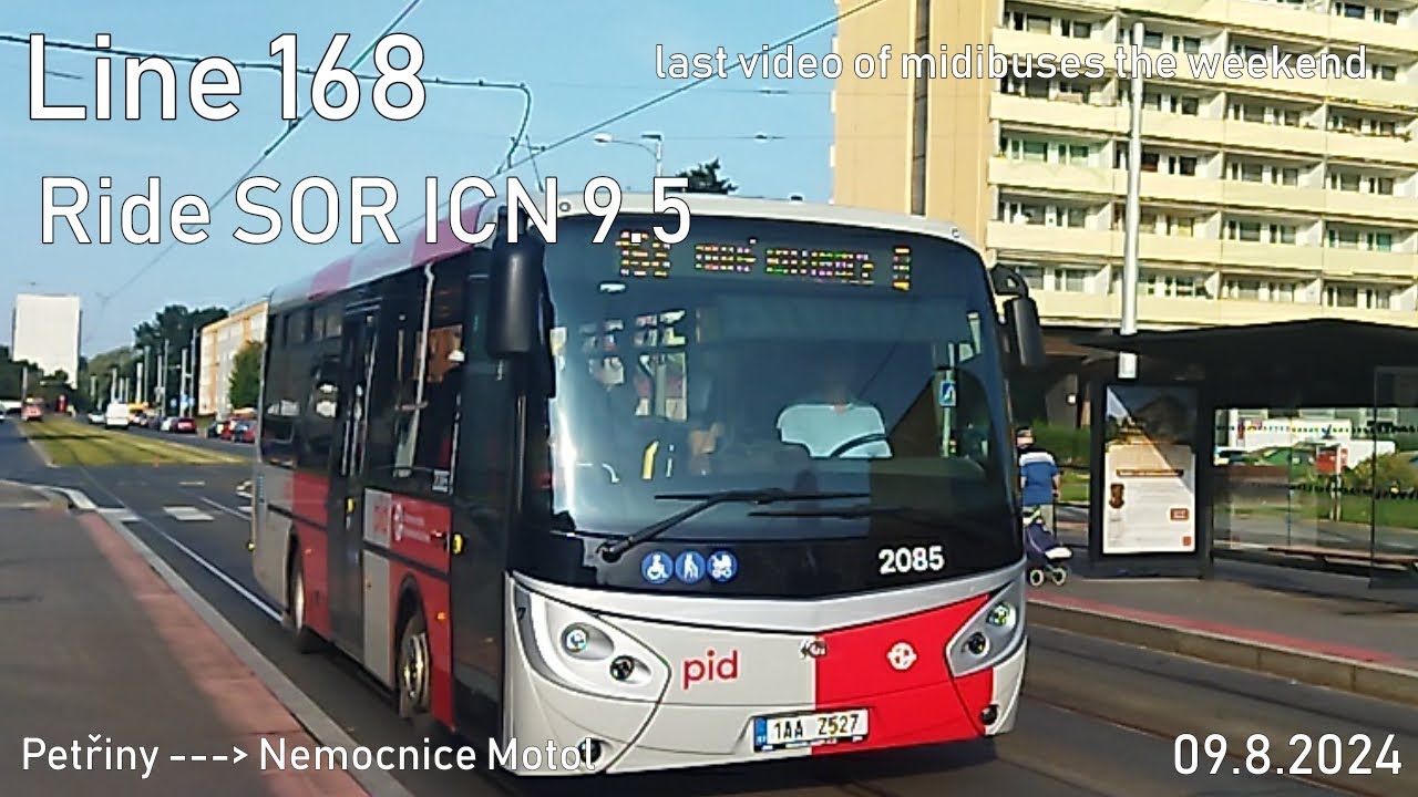Line 168 Ride SOR ICN 9.5 to Nemocnice Motol | Last video of Midibuses the weekend