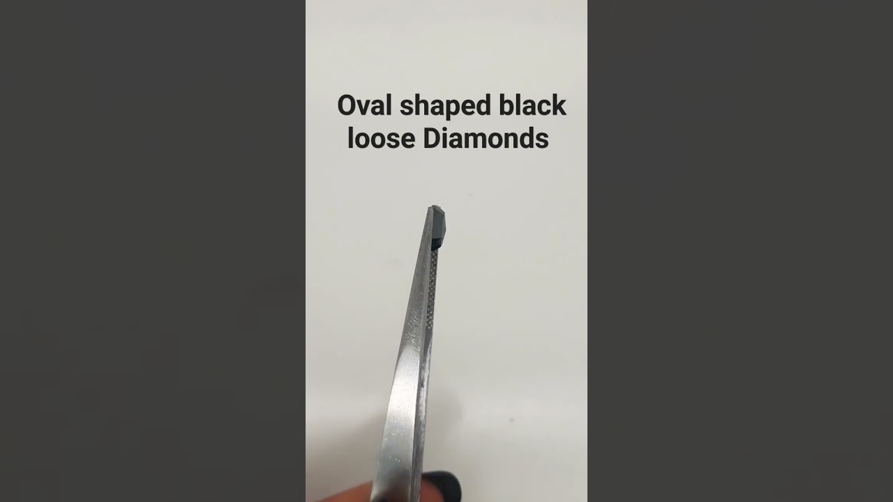Oval Shaped Black loose Diamonds - Jewelpa #loosediamonds #blackdiamonds #shorts