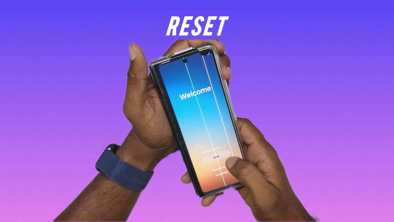 Samsung Galaxy Z Fold How to remove all data without Pattern Lock or hard reset  | GSMAN ASHIQUE |