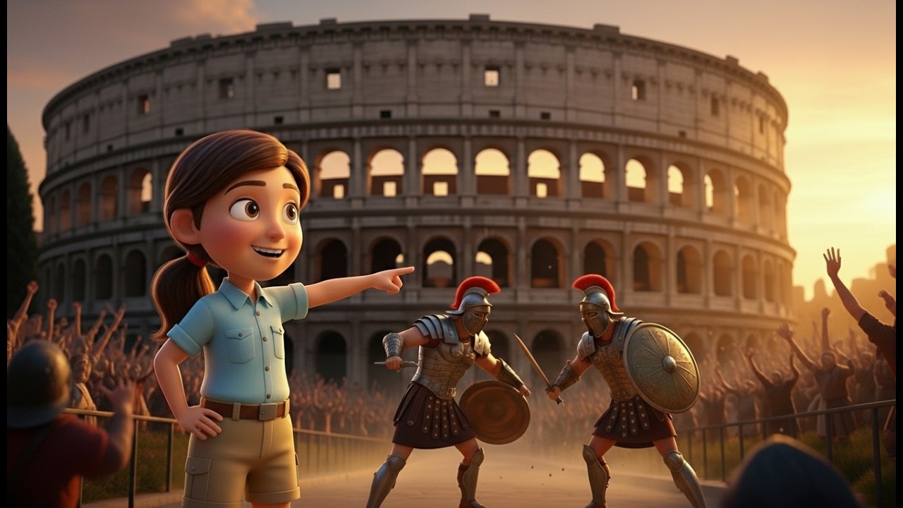 Mary Explores the Secrets of the Roman Colosseum 🏛️✨