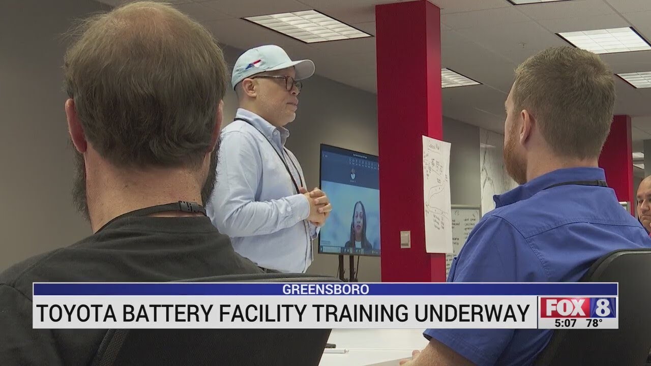 Toyota Battery Facility training underway