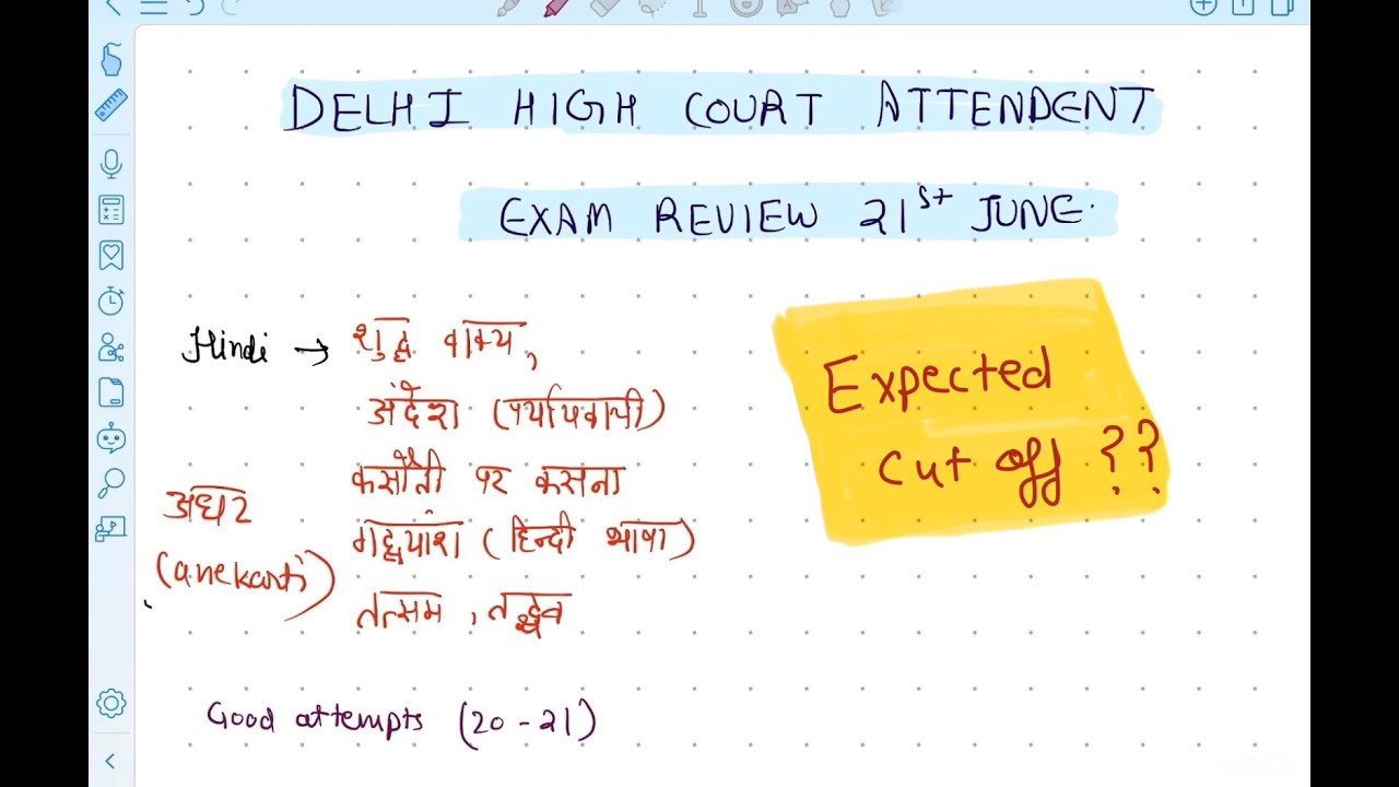 DSSSB Court Attendant | 21 Jun Exam Review | Expected Cut off ? 🔥 #dsssb