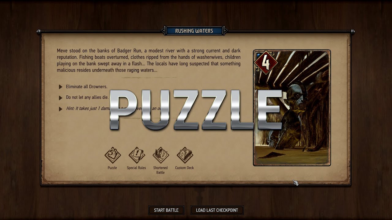 Rushing Waters Puzzle - Thronebreaker - The Witcher Tales