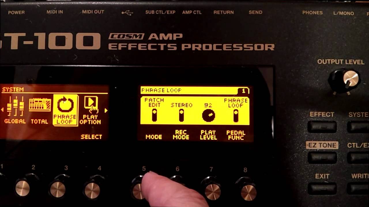 BOSS GT100 build a patch in under 1min! #NO 1 TIP