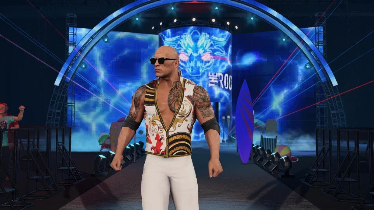 PS5 WWE 2K25 The Rock Vs. Cody Rhodes Gameplay (1)