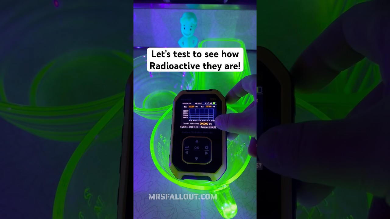 TESTING A BASEMENT FULL OF RADIOACTIVE URANIUM GLASS!