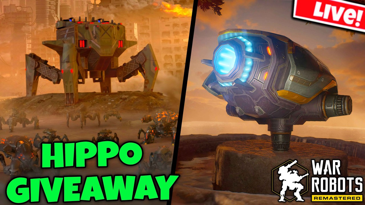 LIVE HIPPO GIVEAWAY — Will You Win? | War Robots 11.7