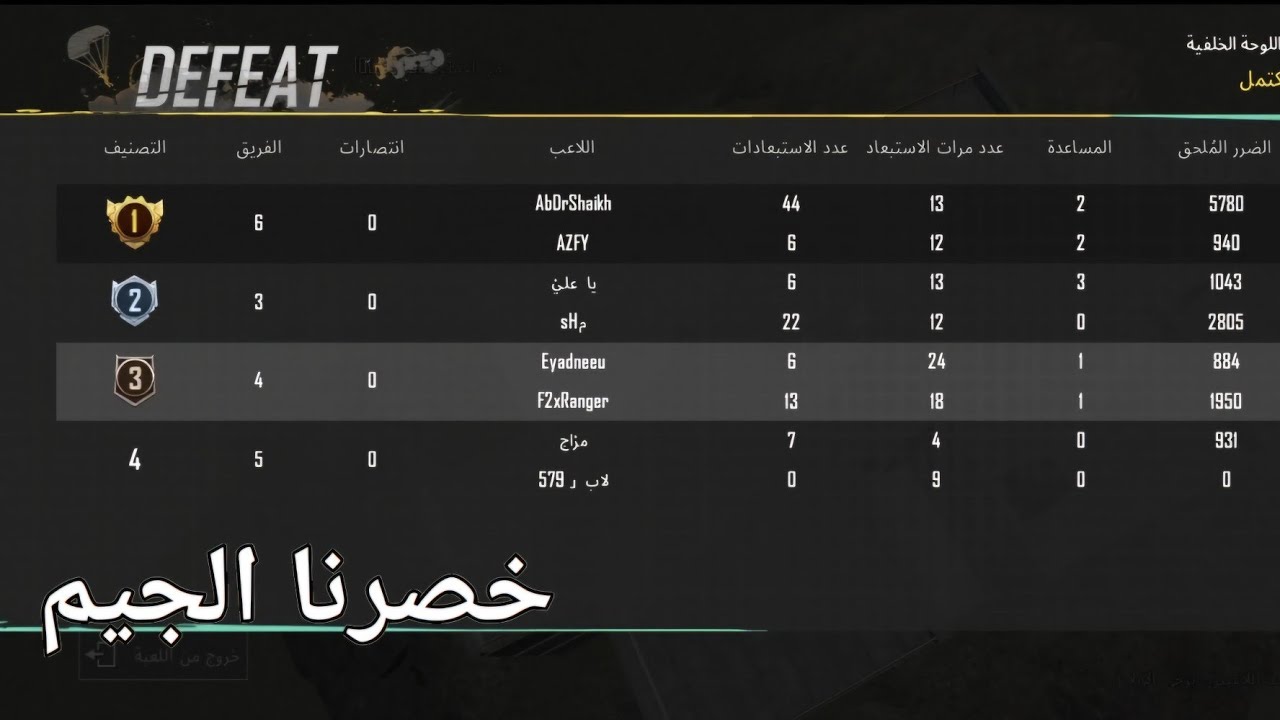 خسرت الجيم