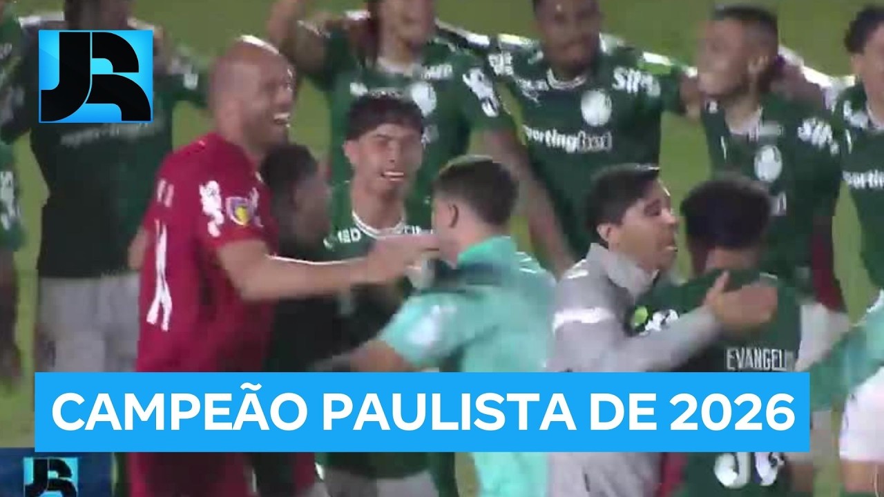 Palmeiras vence o Novorizontino e é campeão paulista de 2026