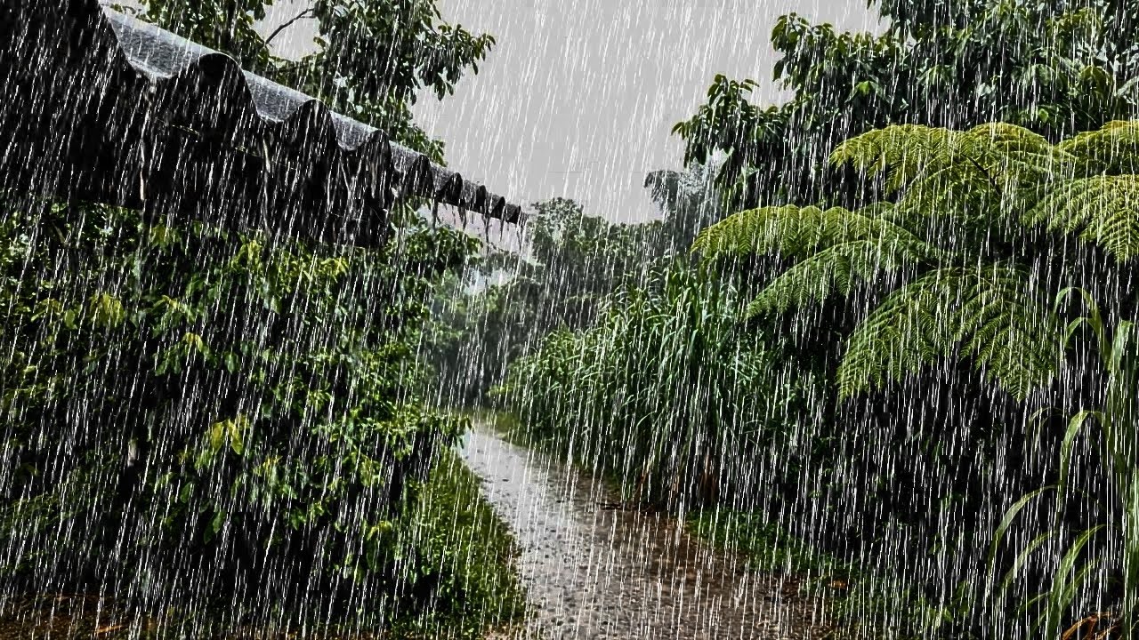 Heavy Rain Sounds 🌧️ | Relaxing Rain Background to Help You Disconnect and Rest Fully