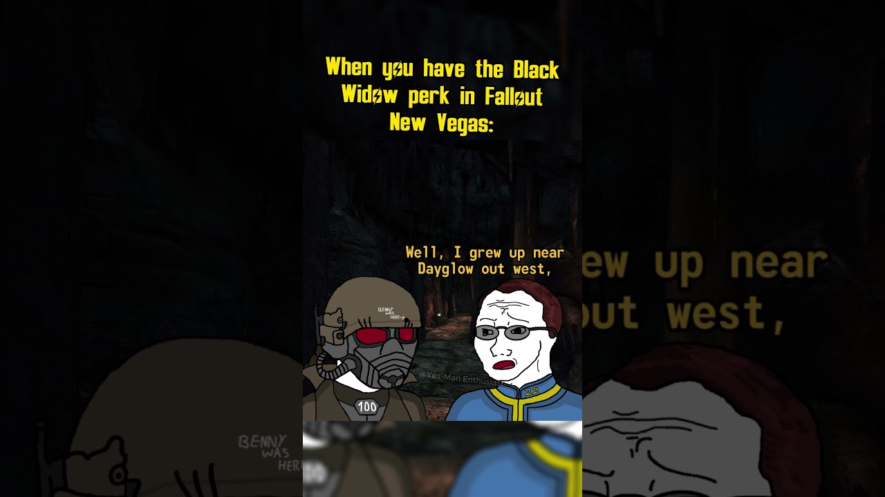 When you have the Black Widow perk in Fallout New Vegas: #fallout #memes #shorts