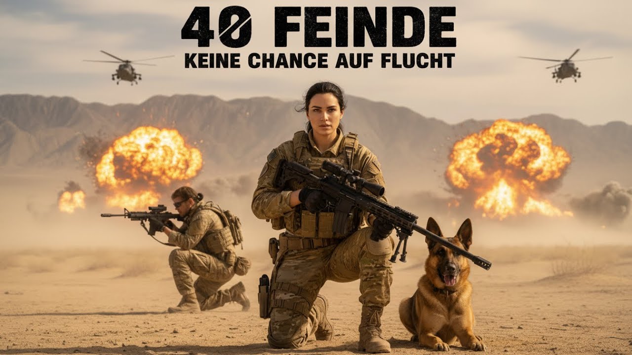 40 Feinde, keine Chance auf Flucht – dann begann sie zu schießen