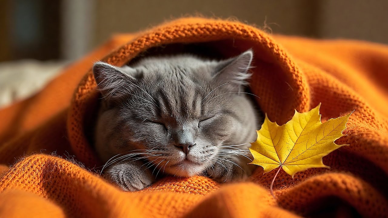 LIVE 🐱 Sleepy Cat Drifting to Sleep with Soft Piano Music for Bedtime Relaxation 😴 | Season 1