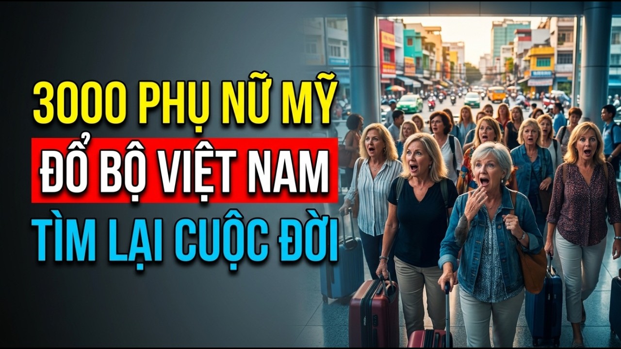 3 000 PHỤ NỮ MỸ ĐẾN VIỆT NAM, BẬT KHÓC GÂY CHẤN ĐỘNG SÂN BAY!