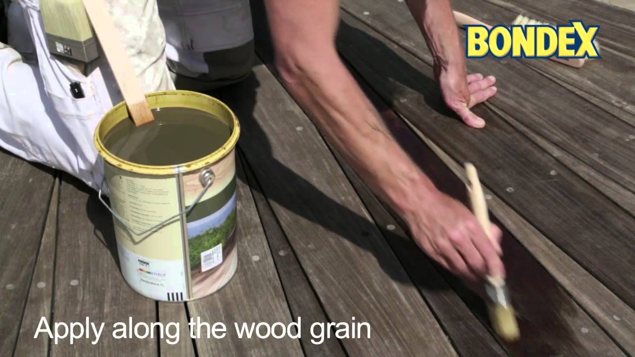 Bondex Decking Oil - how to treat a wooden deck