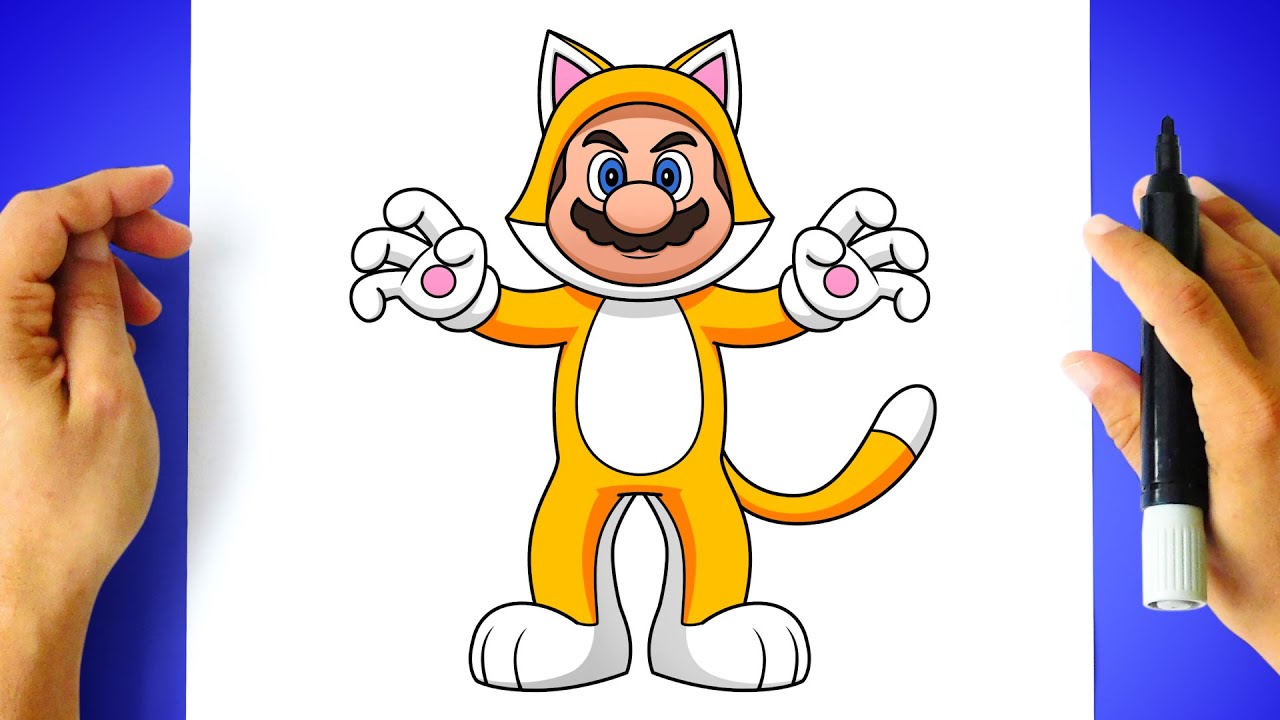 Como DESENHAR o CAT MARIO do FILME - Como DIBUJAR a MARIO FELINO de la PELICULA