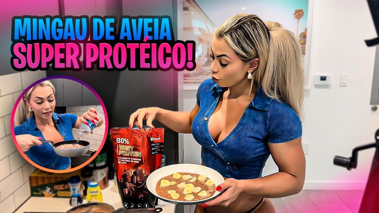 COMO FAZER MINGAU PROTEICO RÁPIDO E PRÁTICO | USEI PROTEINA GROWTH SUPLEMENTOS