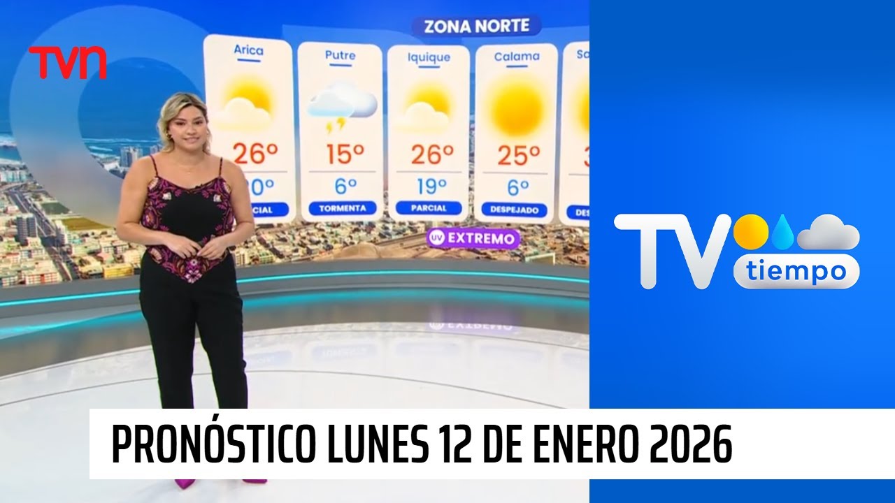 Pronóstico del tiempo: Lunes 12 de enero 2026 | TV Tiempo