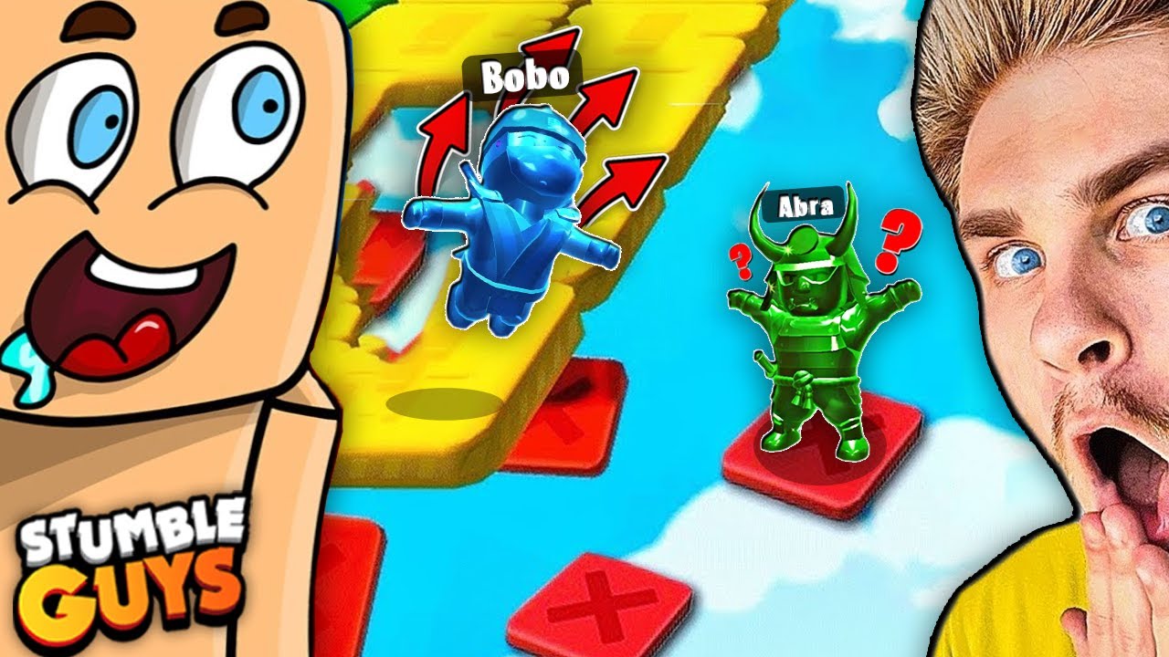 ABRA REAGUJE ⚠️ na *200 IQ* MOMENTY, TRIKI i BŁĘDY w Stumble Guys! 😱