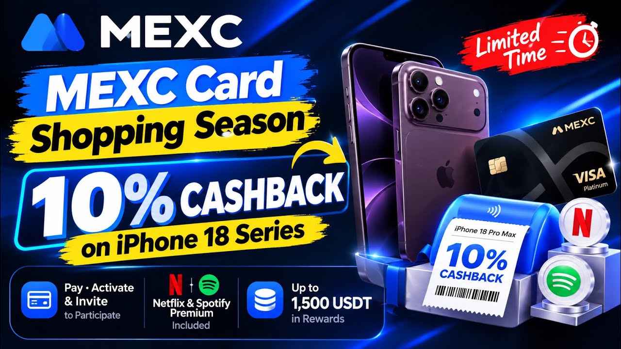 Карта MEXC: получите кешбэк 10% на iPhone 18 + до 1500 USDT