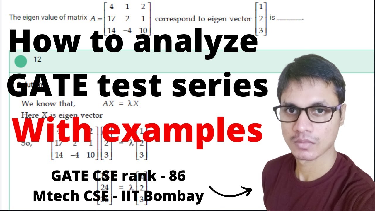 How to analyse GATE test series | Explained using examples