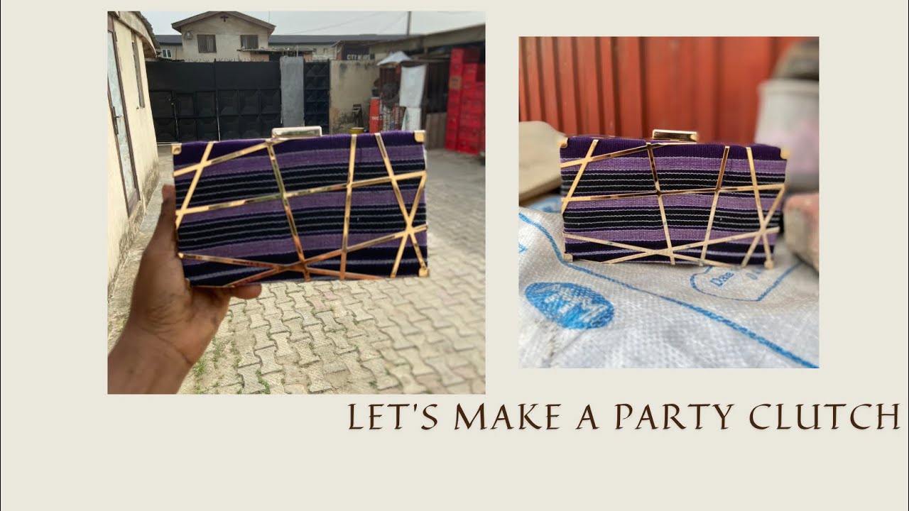 DIY ASOOKE PARTY PURSE/ DIY CLUTCH /DIY ANKARA BOX FRAME PURSE /HOW TO MAKE A PARTY PURSE WITH FRAME