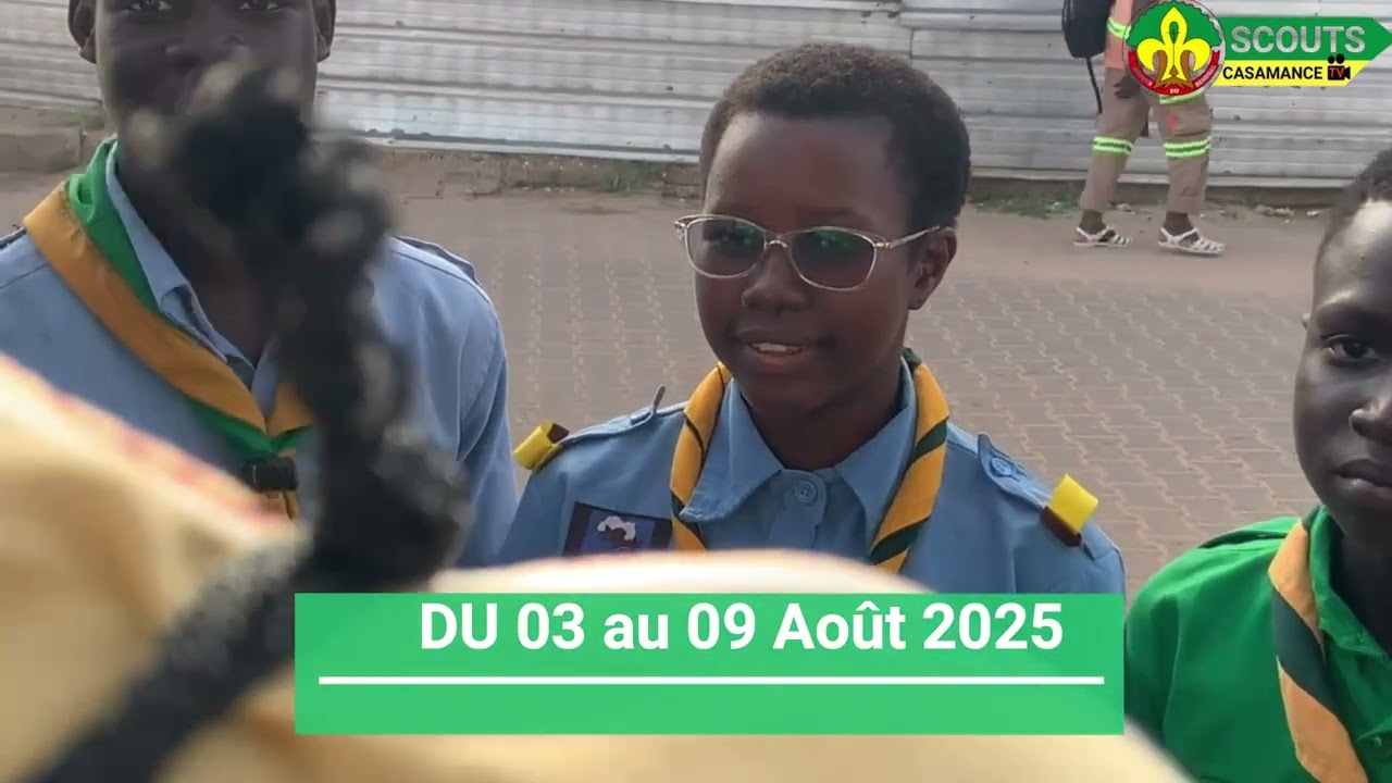Les Scouts de la Casamance en route vers le Premier jamboree des scouts du Sénégal