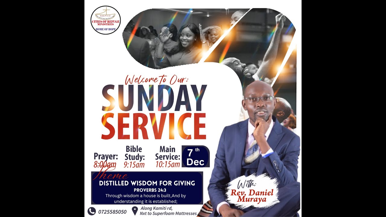 Distilled Wisdom for Life-CORMS Sunday Service- 7 December 2025