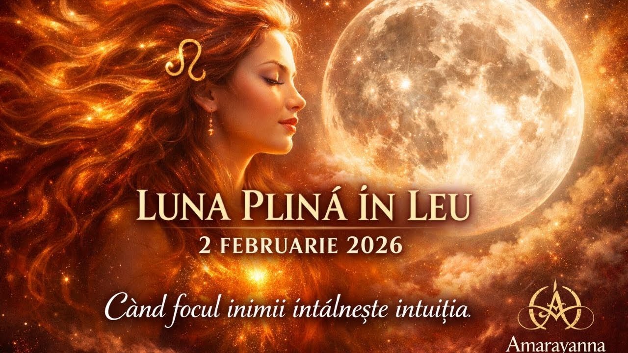 ♌ LUNĂ PLINĂ ÎN LEU – 2 FEBRUARIE 2026 ♌🦁