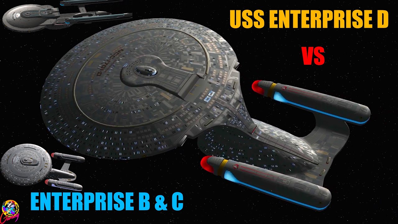 Time Battle - Enterprise B & C VS Enterprise D - Both Ways - Star Trek Starship Battles