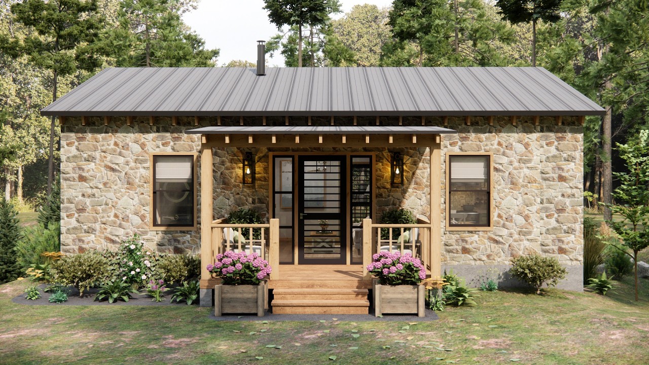 33'x23' (10x7m) This Small House Is So Sweet! | SIMPLE & PERFECT!