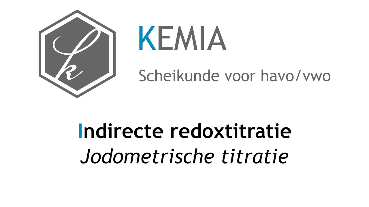 Indirecte redoxtitratie: Jodometrische titratie