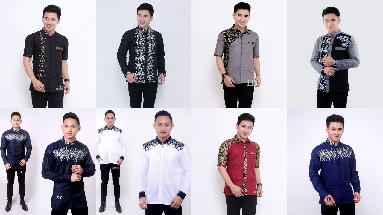 38 Model Baju Kombinasi Batik Terbaru Pria