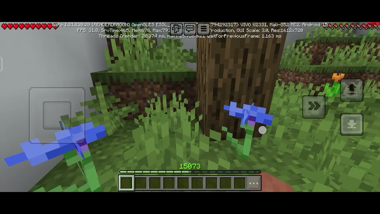 Me and my sister played Minecraft parkour grid 😁🤣😂