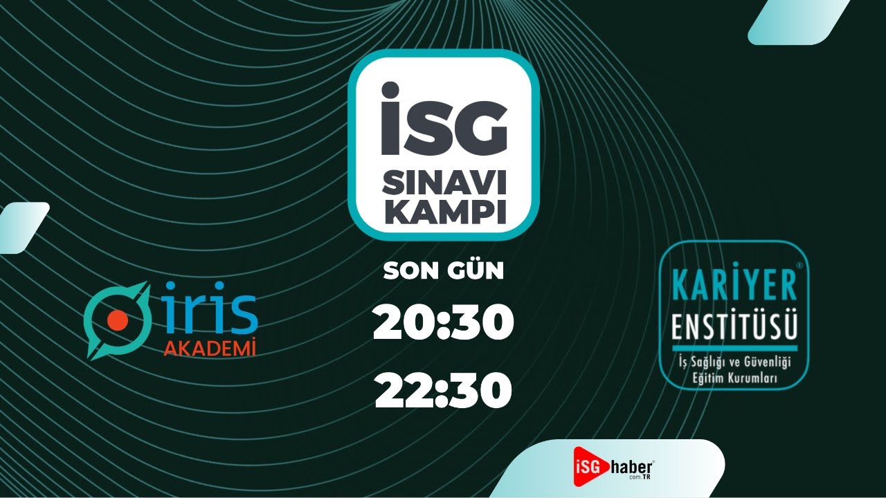 10 Aralık İSG Sınav Hazırlık Soru Çözüm Kampı (Son Gün) #isgsınavı #isguvenligi #sınavkampı