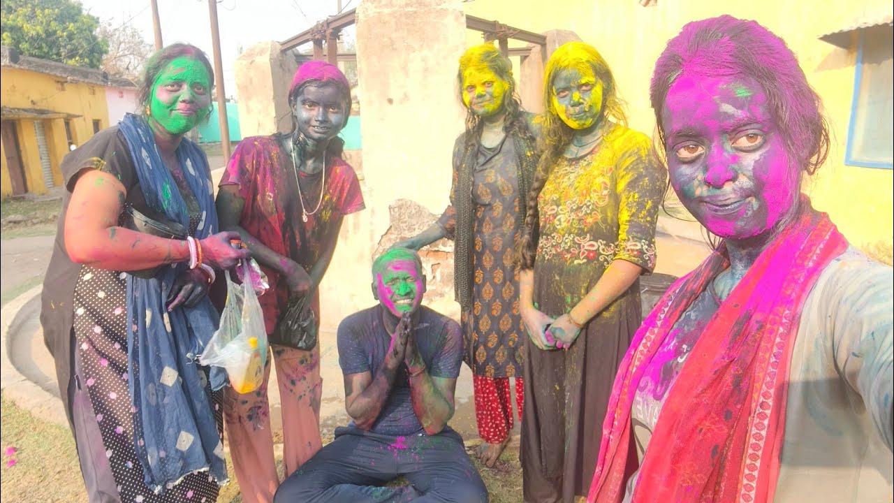 Holi special vlog 2026. with Roy sisters. full injoy 🫟🫣