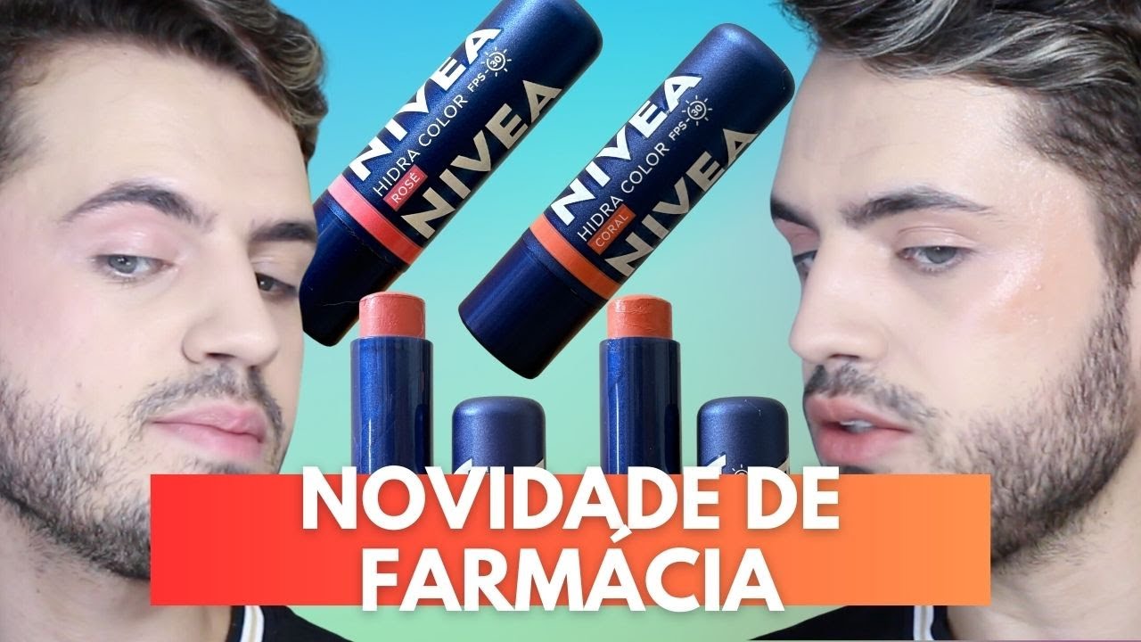 NOVO&nbsp;Nivea&nbsp;HIDRA&nbsp;COLOR&nbsp;3&nbsp;em&nbsp;1&nbsp;para LABIOS e BOCHECHAS | Junior Berganton