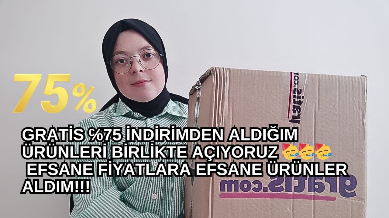 GRATİS ℅75 İNDİRİMDEN ALDIĞIM ÜRÜNLERİ BİRLİKTE AÇIYORUZ 🥳🥳🥳 Efsane Fiyatlara Efsane Ürünler Aldım