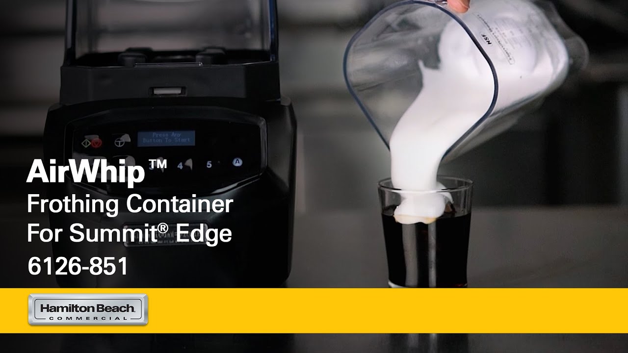 The AirWhip™ Frothing Container For Summit® Edge | Hamilton Beach Commercial® | 6126-851
