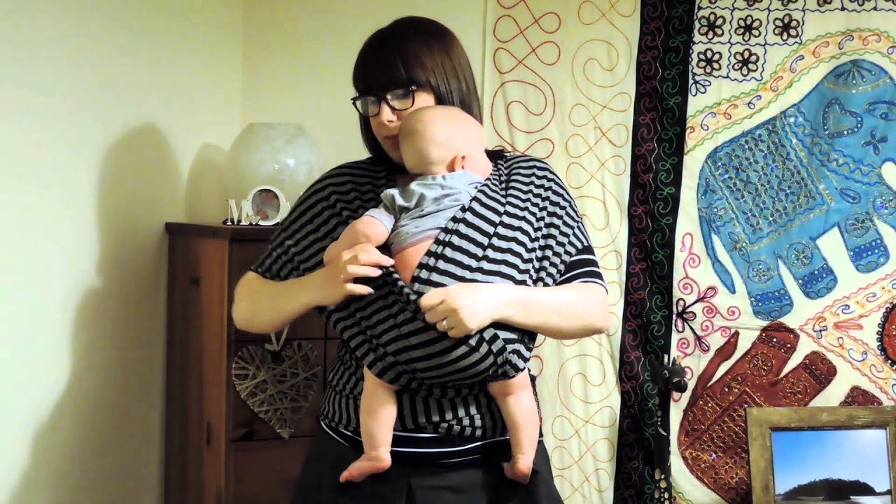 How to tie a wrap sling baby carrier www.EventualMother.com