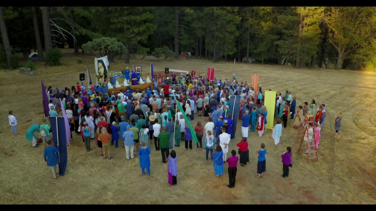 Aerial Video of Ananda Temple of Light Groundbreaking Ceremony