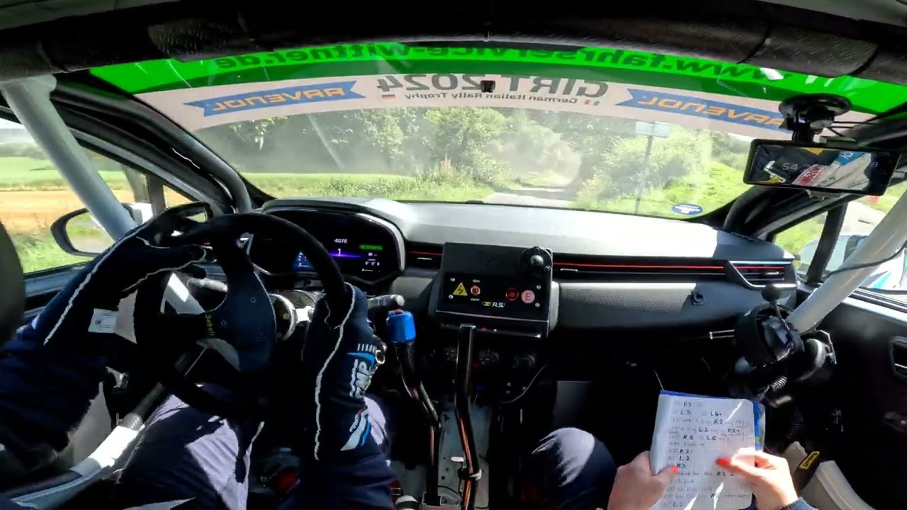 Onboard Renault Clio Rally5 Team Wittner Rallye Oberehe 2024 WP 2 Walsdorf 1