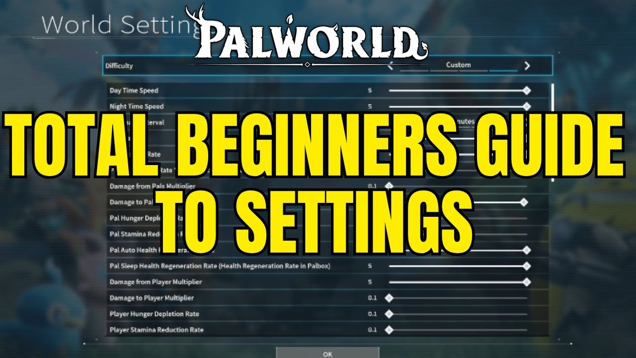 ALL PALWORLD SETTINGS EXPLAINED  How to Play YOUR WAY!