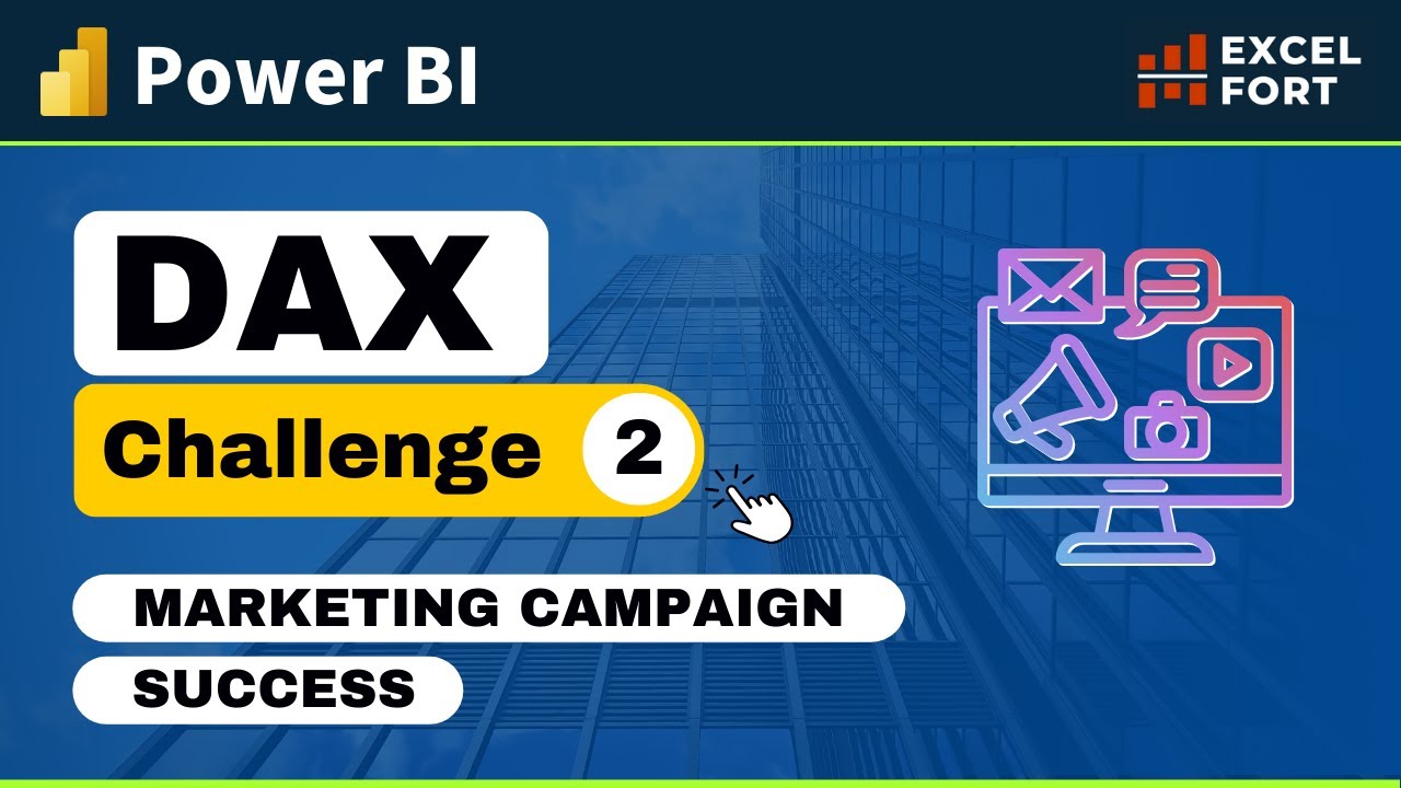 Power BI DAX Challenge - 2 with Solution | How to Measure Marketing Campaign Success?