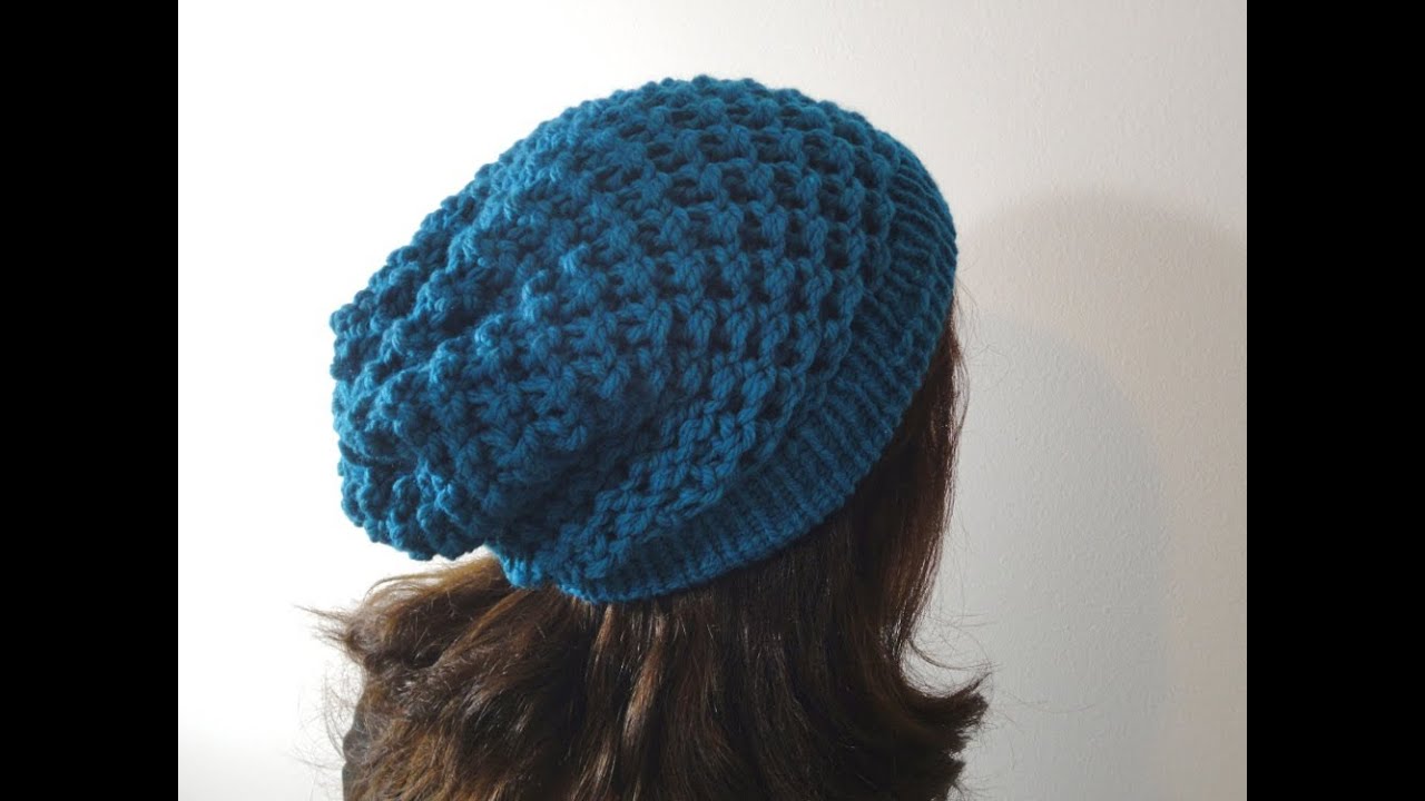 Tutorial on How to Loom Knit a Slouchy Beanie Hat