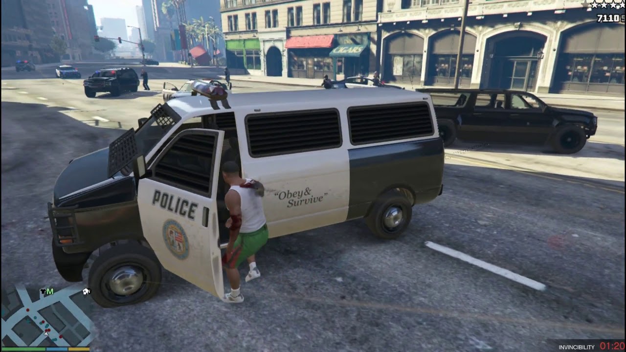GTA 5 Armoured Polce Vehicle Five Star Police Chase (GTA V COP BATTLE)  | The Pakistani Lad