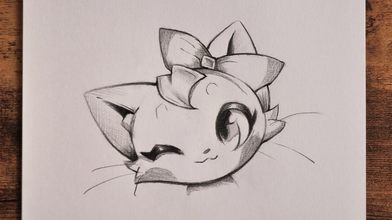 How to Draw Anime Cat | easy Anime Tutorial for Beginners